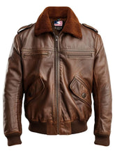70's Vintage Brown Leather Jacket