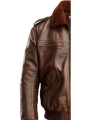 70's Vintage Brown Leather Jacket