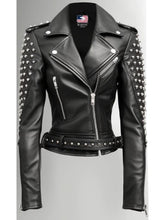 Anastasia Black Biker Women Leather Jacket
