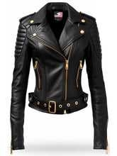 Black Leather Jacket for Women – Biker Leather Jacket