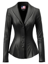 Black Rebel Women's Black Leather Jacket Blazer