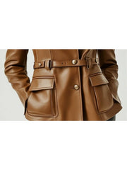 Bonnie Leather Brown Jacket – Women's Real Leather Jacket