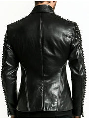 Carter Black Leather Blazer – Sophisticated Leather Blazer for Men