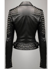 Cressida Black Leather Biker Jacket – Women's Real Leather Jacket