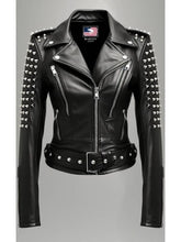 Daphne Black Women Biker Leather Jacket