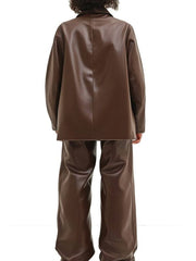 Lily Leather Brown Jacket – Stylish Women's Brown Leather Jacket