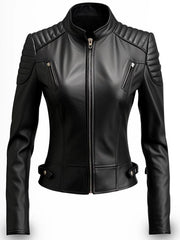 Lucinda Black Leather Stylish Jacket