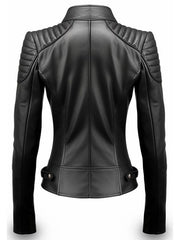 Lucinda Black Leather Stylish Jacket