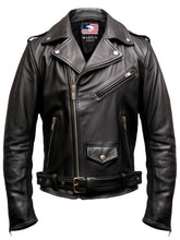 Men's Black Biker Genuine Leather Jacket – Biker Jacket Black