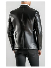 Henry Black Premium Leather Blazer