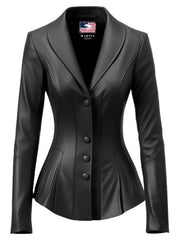 Black Rebel Women's Black Leather Jacket Blazer