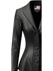 Black Rebel Women's Black Leather Jacket Blazer