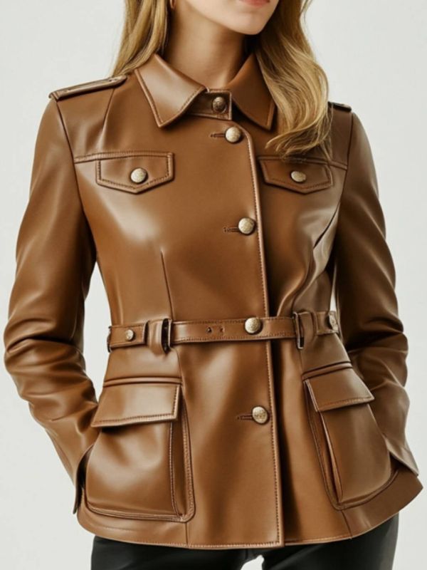 Bonnie Leather Brown Jacket – Women's Real Leather Jacket
