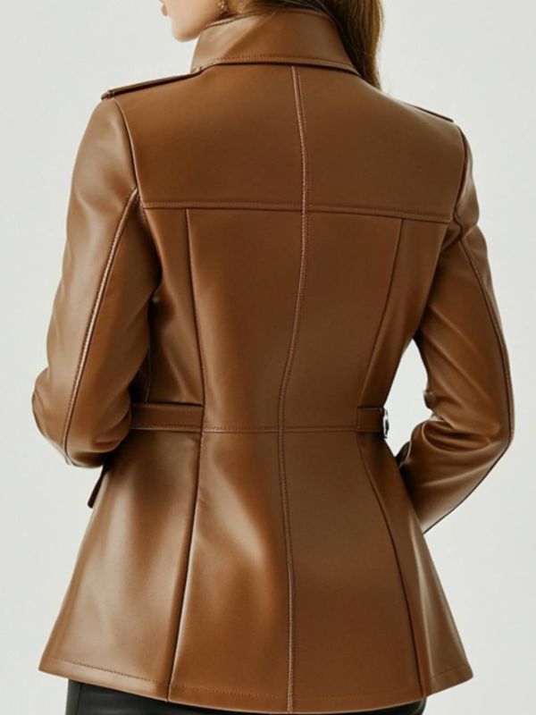 Bonnie Leather Brown Jacket – Women's Real Leather Jacket