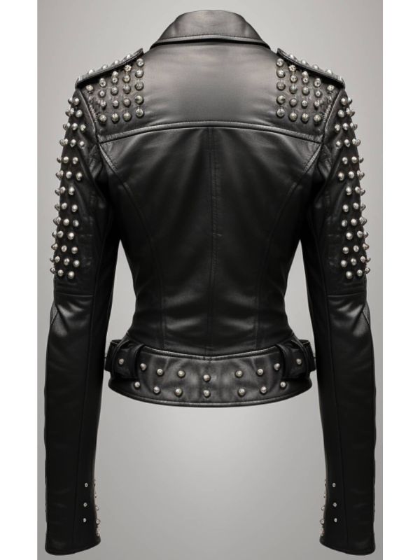 Cressida Black Leather Biker Jacket – Women's Real Leather Jacket