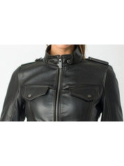 Daisy Leather Black Jacket – Women's Leather Jacket