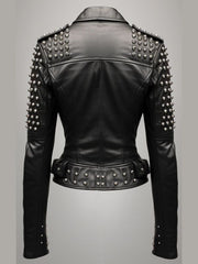 Ella Women Real Black Leather Jacket