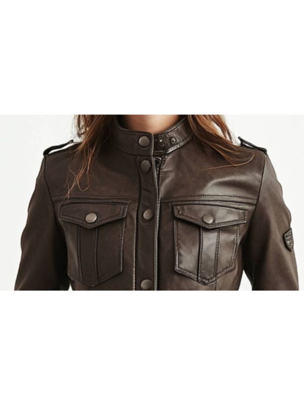 Elsie Leather Brown Jacket – Women's Classic Leather Outerwear
