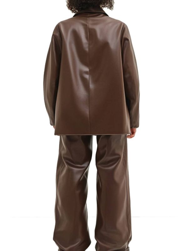 Lily Leather Brown Jacket – Stylish Women's Brown Leather Jacket