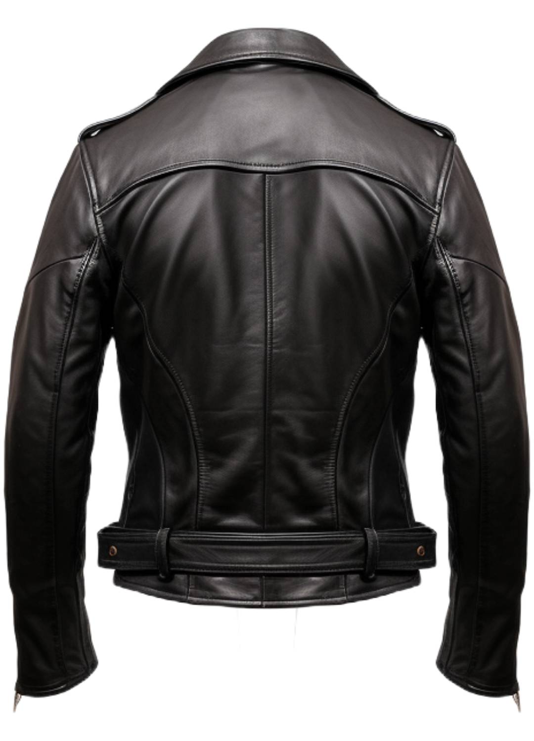 Men's Black Biker Genuine Leather Jacket – Biker Jacket Black