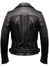 Men's Black Biker Genuine Leather Jacket – Biker Jacket Black