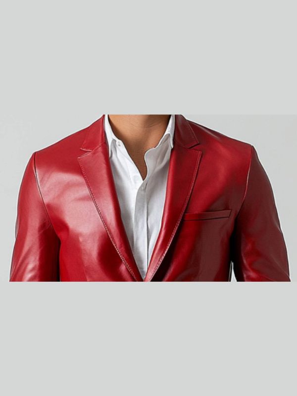 Adan White Leather Blazer – Men's Premium White Leather Jacket