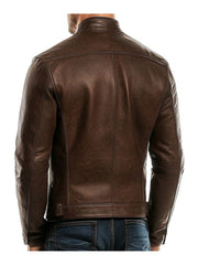 Adam Leather Brown Jacket - Men Leather Jacket Brown
