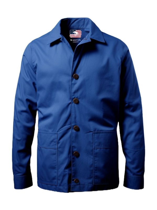 Blue Cotton Coat